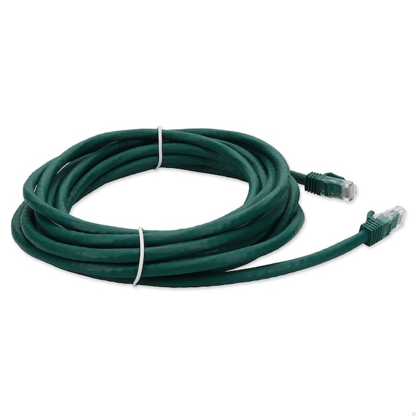Cable de parcheo CAT6A UTP de cobre verde recto macho a macho de 35 pies - ADD-35FCAT6A-GN