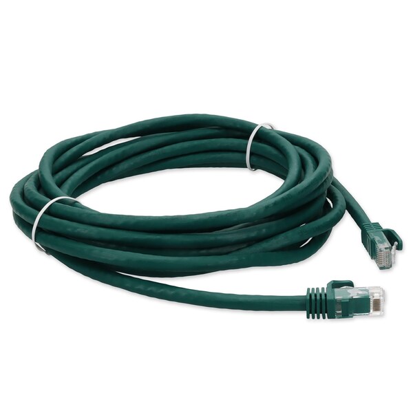Cable de parcheo CAT6A UTP de cobre verde recto macho a macho de 35 pies - ADD-35FCAT6A-GN