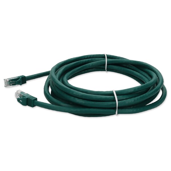 Cable de parcheo CAT6A UTP de cobre verde recto macho a macho de 35 pies - ADD-35FCAT6A-GN