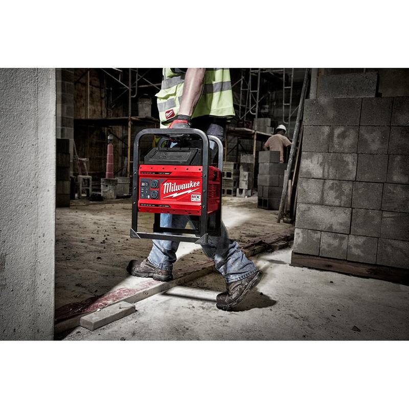 Milwaukee MX FUEL 3600-Watt/1800-Watt Lithium-Ion Battery Powered Push Start Portable Power Station w/FUEL M18 Hammer Drill/Impact - MXF002-2XC-3697-22