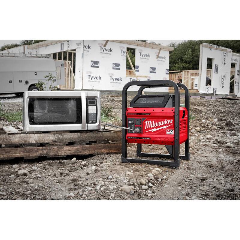 Milwaukee MX FUEL 3600-Watt/1800-Watt Lithium-Ion Battery Powered Push Start Portable Power Station w/FUEL M18 Hammer Drill/Impact - MXF002-2XC-3697-22
