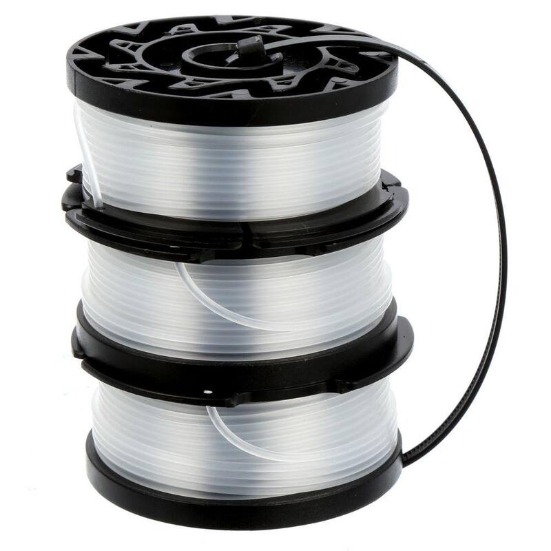 BLACK+DECKER 0.065 in. x 30 ft. Replacement Single Line Automatic Feed Spools AFS for Electric String Grass Trimmer/Edger (3-Pack) - AF-100-3ZP  1