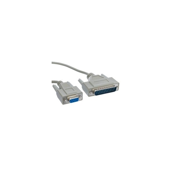 Swe-Tech 3C HP Plotter Cable, DB9 Female to DB25 Male, 8 Conductor, 6 foot - FWT10D1-13306