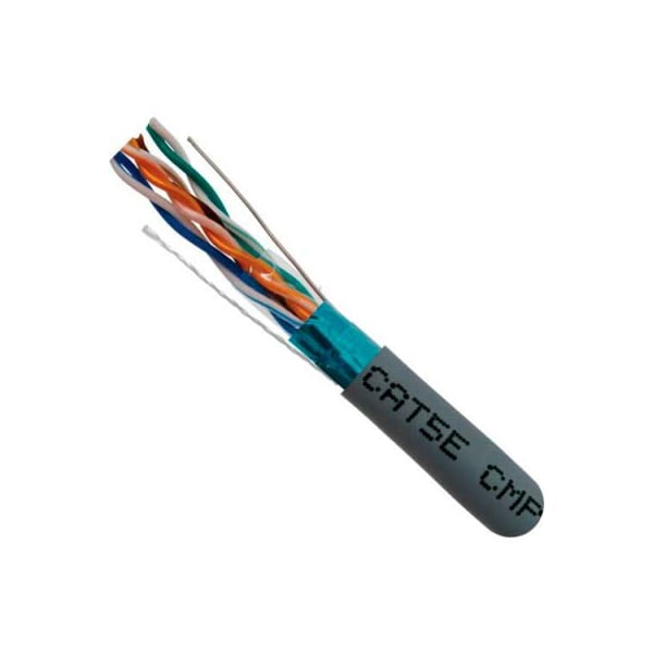 Chiptech, Inc Dba Vertical Cable Vertical Cable, 057-477/S/P/GY, Cat 5E STP 1000' 4 Pair Bulk Gray-Plenum Jacket AWG24 Bare Copper - 057-477/S/P/GY