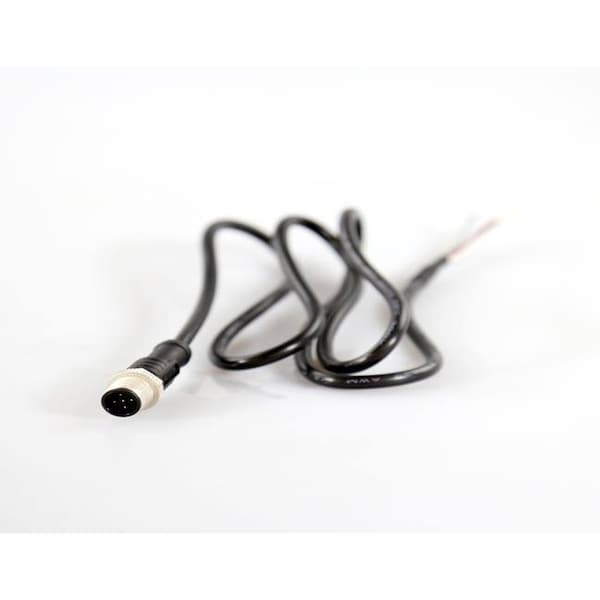 Antaira M12 A Code 5P Macho a extremo abierto, 1 metro, Cable de 22 calibres - CB-M12A5PM-1M