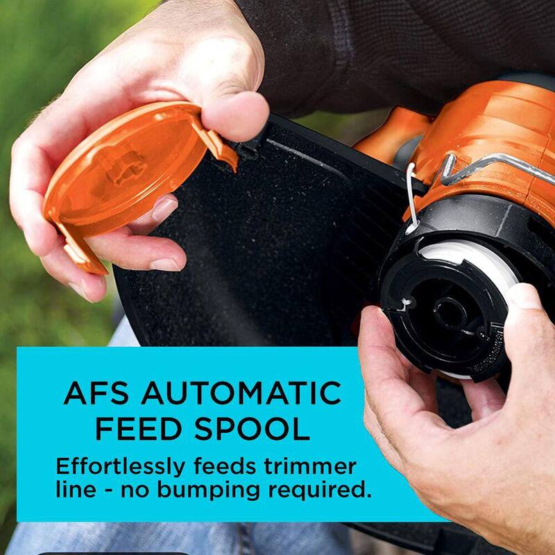 BLACK+DECKER 0.065 in. x 30 ft. Replacement Single Line Automatic Feed Spool AFS for Electric String Grass Trimmer/Lawn Edger/Mower - AF-100-BKP  1