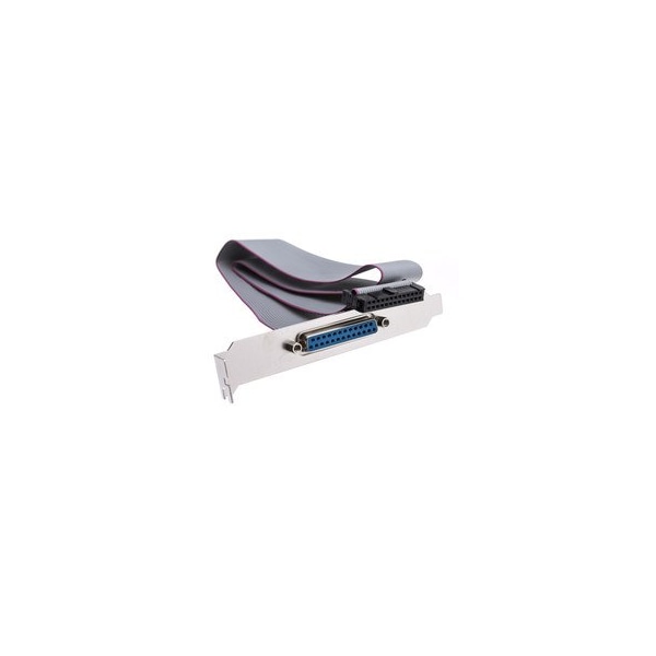 Swe-Tech 3C Motherboard Parallel Port to Slot Cover Cable, IDC 26 to DB25 Female 18 inch - FWTWS25-0020F