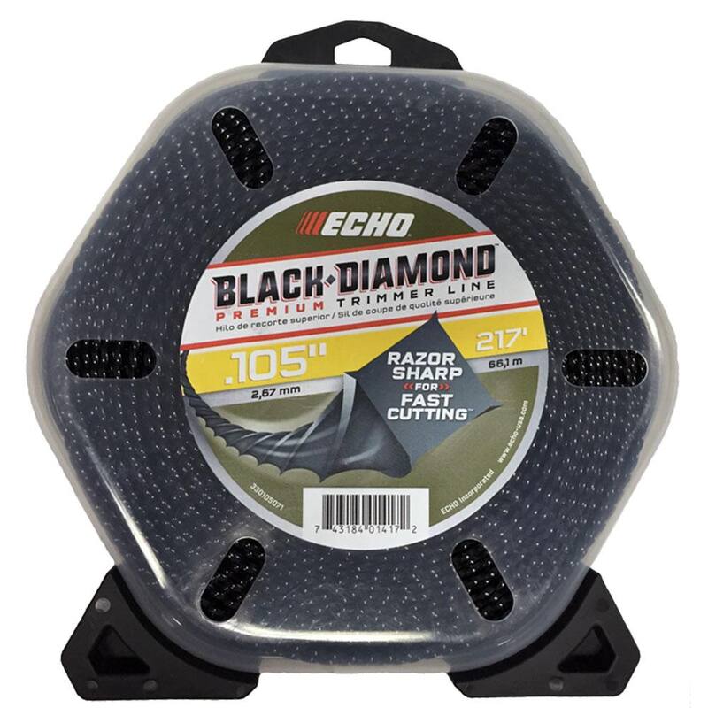 ECHO .105" Black Diamond Trimmer Line (217 ft.) Large Clam - 330105071