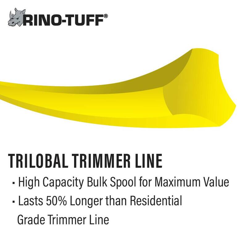 Rino-Tuff Universal Fit .095 in. x 830 ft. Pro Replacement Line for Gas and Select Cordless String Grass Trimmer/Lawn Edger - 16526
