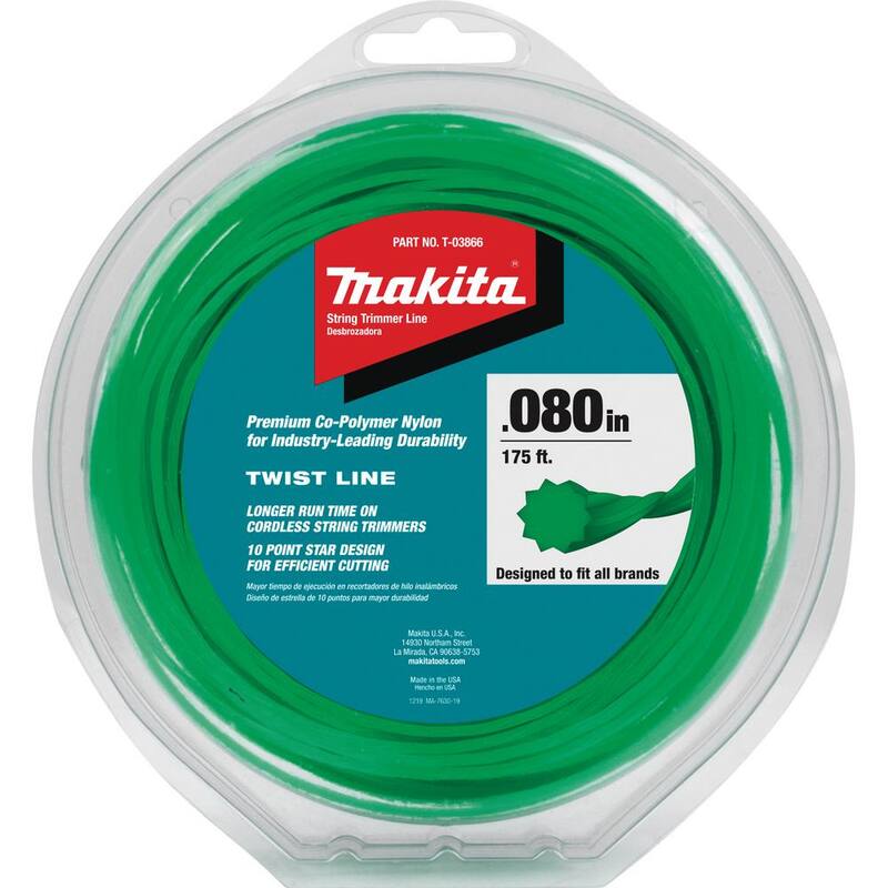 Makita 0.080 in. x 175 ft. Twisted Trimmer Line - T-03866