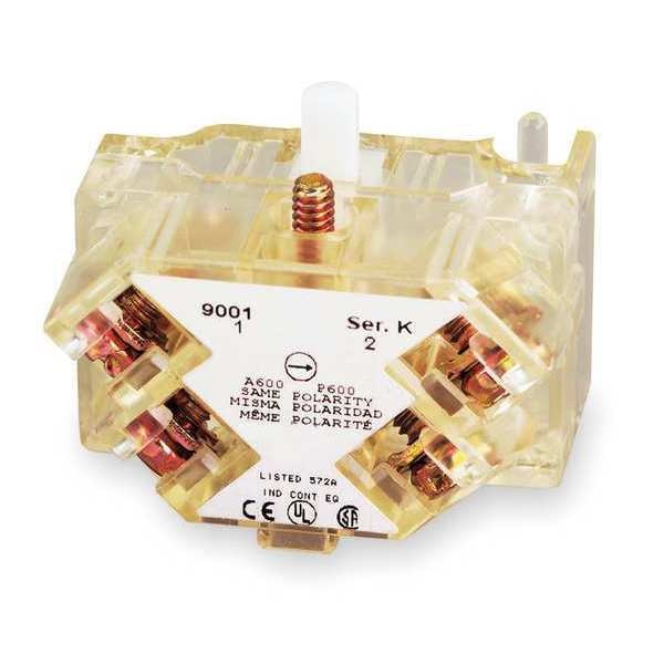 Bloque de contacto Schneider Electric, 1 NC/1 NA, 30 mm - 9001KA41