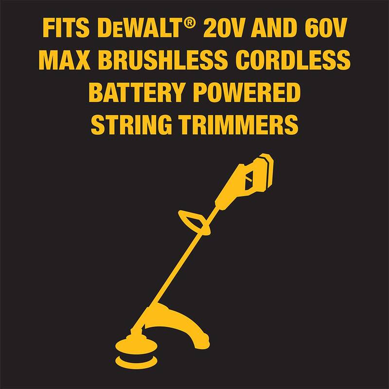 DEWALT Original Equipment Pre-Cut Trimmer Line 0.080 in. Trimmer Line for Cordless Battery Powered String Trimmers - DXGX040047