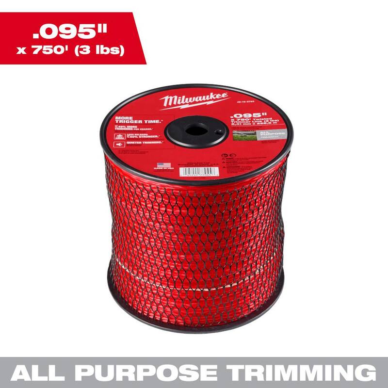 Milwaukee 0.095 in. x 750 ft. Trimmer Line Spool - 49-16-2783