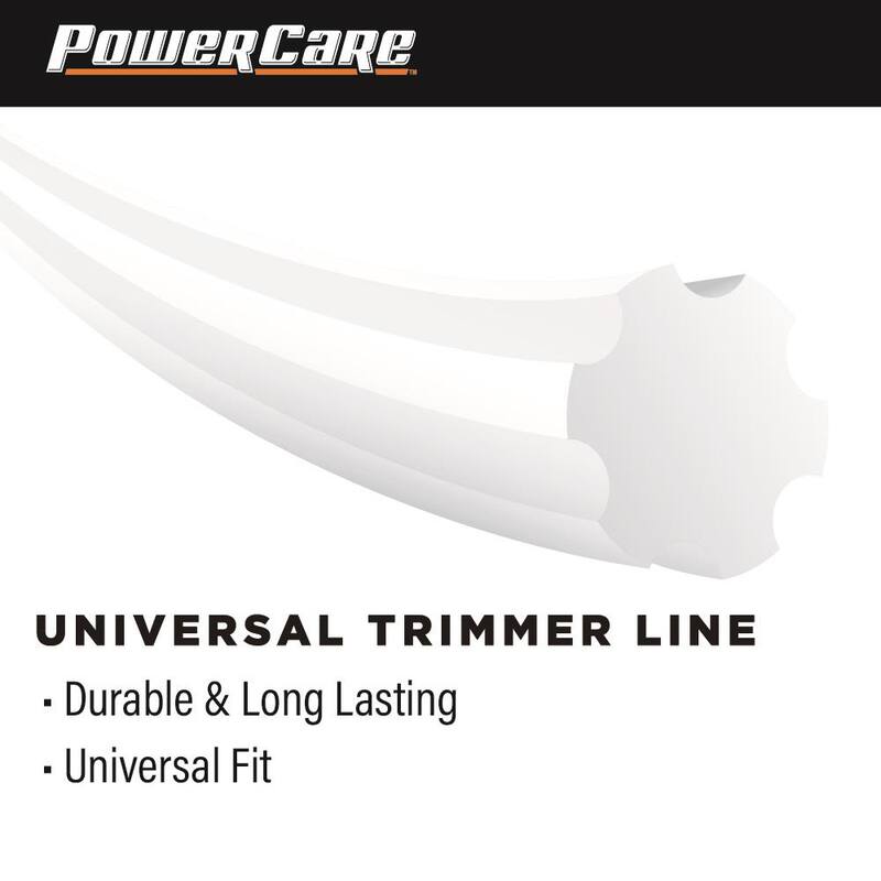 Powercare Universal Fit 0.095 in. x 40 ft. Gear Replacement Line for Gas and Select Cordless String Grass Trimmer/Lawn Edger - 17358