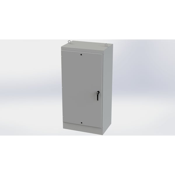 Saginaw Control & Engineering Carbon Steel Electrical Enclosures, 72 in H, 24 in D, 36 in W, NEMA 3R, 12, 13, Hinged - SCE-72EL3624FS