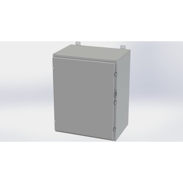 Saginaw Control & Engineering Carbon Steel Electrical Enclosures, 30 in H, 16 in D, 24 in W, NEMA 4, Hinged - SCE-30H2416LP