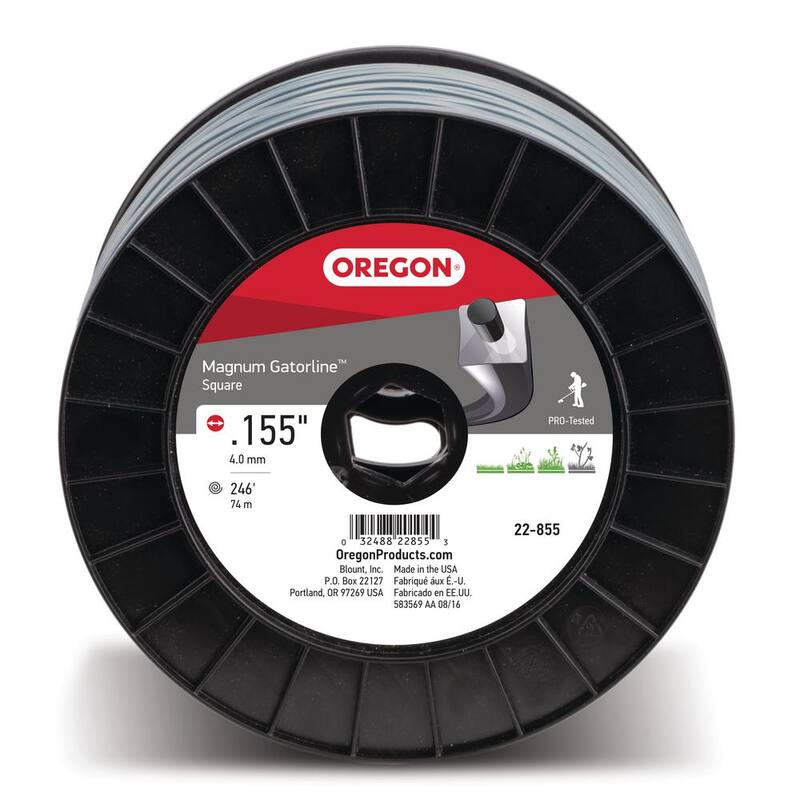 Oregon 0.155 in. Magnum Gatorline Square Trimmer Line, 246 ft. Bulk Donut, Fits Remington RM1159 and Many Others 22-855 - 22-855