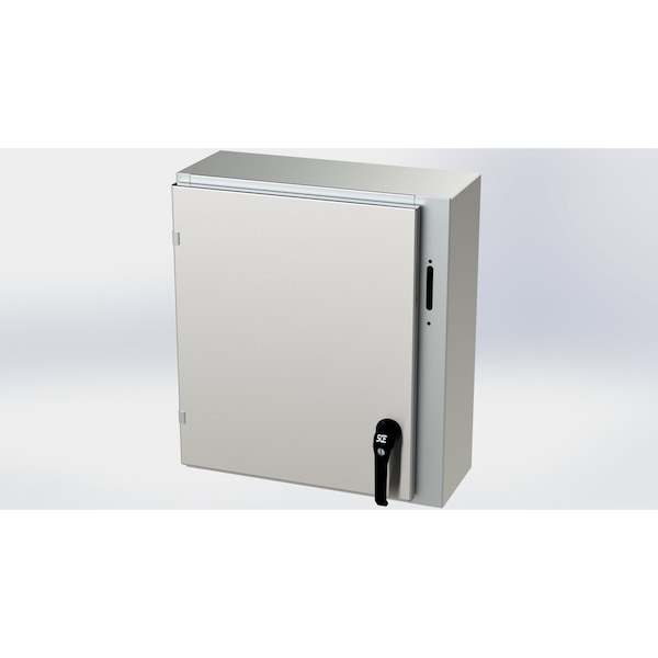 Saginaw Control & Engineering 304 Stainless Steel Electrical Enclosures, 24 in H, 8 in D, 21.38 in W, NEMA 3R, 4, 4X, 12, 13 - SCE-24XEL2108SSLP