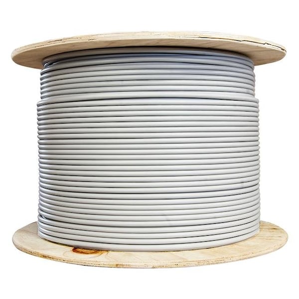 Cable Wholesale CableWholesale 13X6-521MH Bulk Shielded Foil Twisted Pair Cat6a Ethernet Cable; Stranded; Spool; Gray - 1000 ft. - 13X6-521MH