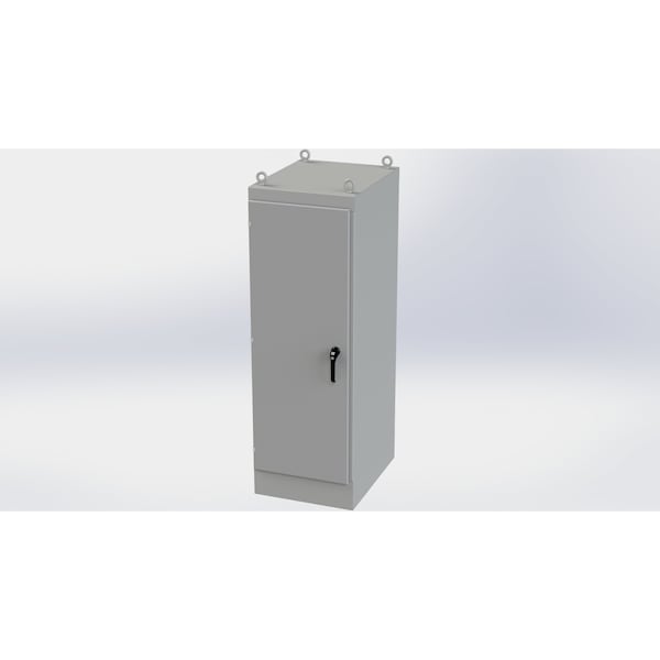 Saginaw Control & Engineering Carbon Steel Electrical Enclosures, 72 in H, 30 in D, 24 in W, NEMA 3R, 12, 13, Hinged - SCE-72EL2430FSDA