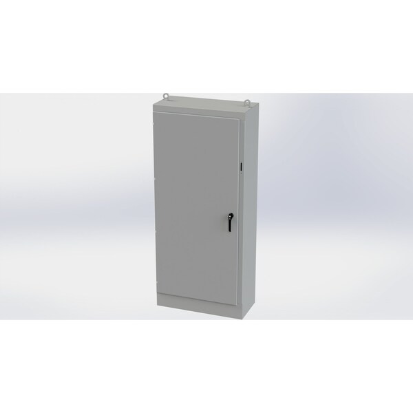 Saginaw Control & Engineering Carbon Steel Electrical Enclosures, 90 in H, 18 in D, 39-1/2 in W, NEMA 3R, 4, 12, 13, Hinged - SCE-90XM4018