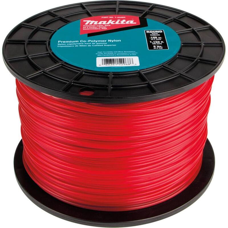 Makita 5 lbs. 0.105 in. x 1,150 ft. Round Trimmer Line in Red - T-03464