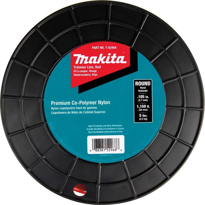 Makita 5 lbs. 0.105 in. x 1,150 ft. Round Trimmer Line in Red - T-03464