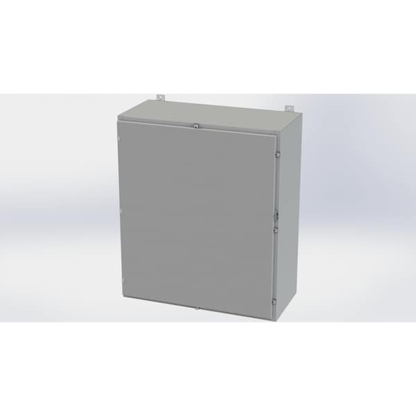 Saginaw Control & Engineering Carbon Steel Electrical Enclosures, 42 in H, 16 in D, 36 in W, NEMA 4, Hinged - SCE-42H3616LP
