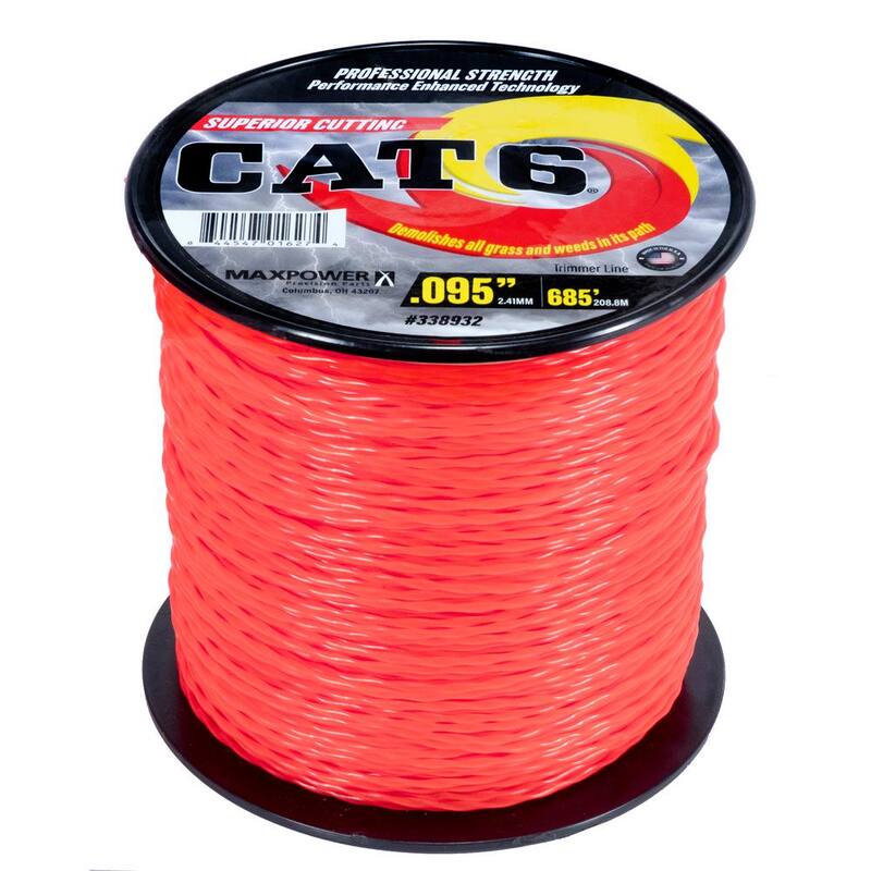 MaxPower 0.095 in. x 685 ft. CAT6 Twisted Trimmer Line - 338932