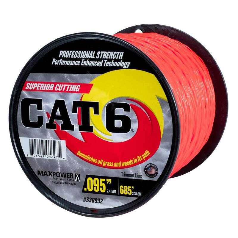 MaxPower 0.095 in. x 685 ft. CAT6 Twisted Trimmer Line - 338932