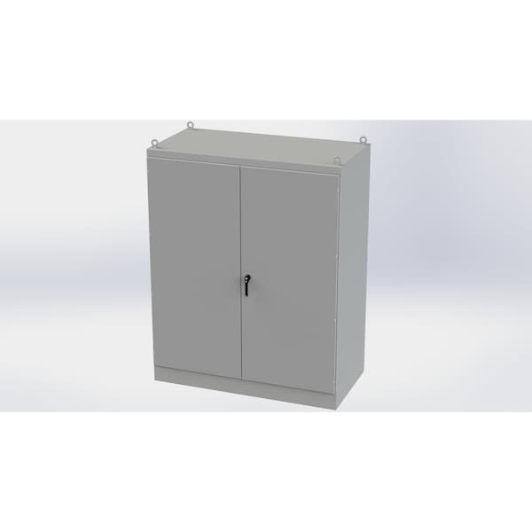 Saginaw Control & Engineering Carbon Steel Electrical Enclosures, 90 in H, 36 in D, 72 in W, NEMA 3R, 12, 13, Hinged - SCE-907236FSD