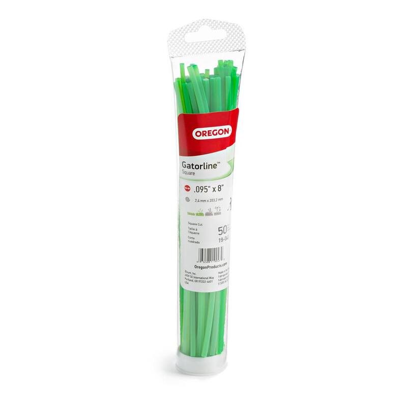 Oregon 0.095 in. Precut Square Gatorline Trimmer Line, 8 in. Length, Fits Echo, Stihl, Husqvarna, Ryobi and Troy Bilt1 9-041 - 19-041