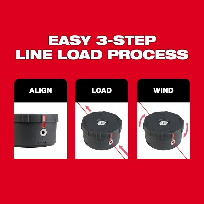 Milwaukee 0.095 in. x 250 ft. Trimmer Line (5-Pack) - 49-16-2713-X5