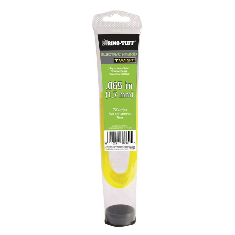 Rino-Tuff Electric Hybrid 0.065 in. Replacement Trimmer Line Strips - 17313
