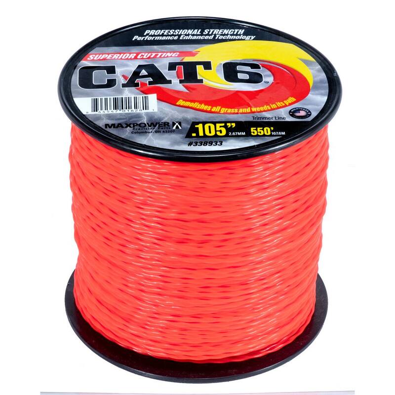 MaxPower 0.105 in. x 550 ft. CAT6 Twisted Trimmer Line - 338933