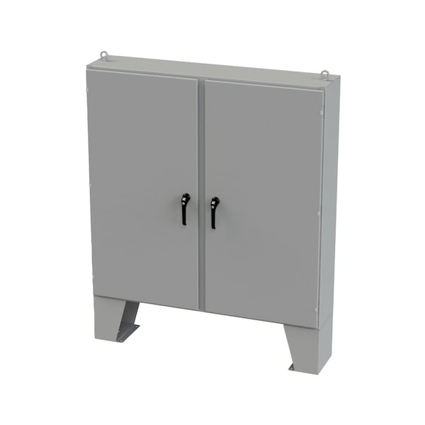 Saginaw Control & Engineering Carbon Steel Electrical Enclosures, 60 in H, 12 in D, 60 in W, NEMA 3R, 4, 12, 13, Hinged - SCE-60EL6012LPPL