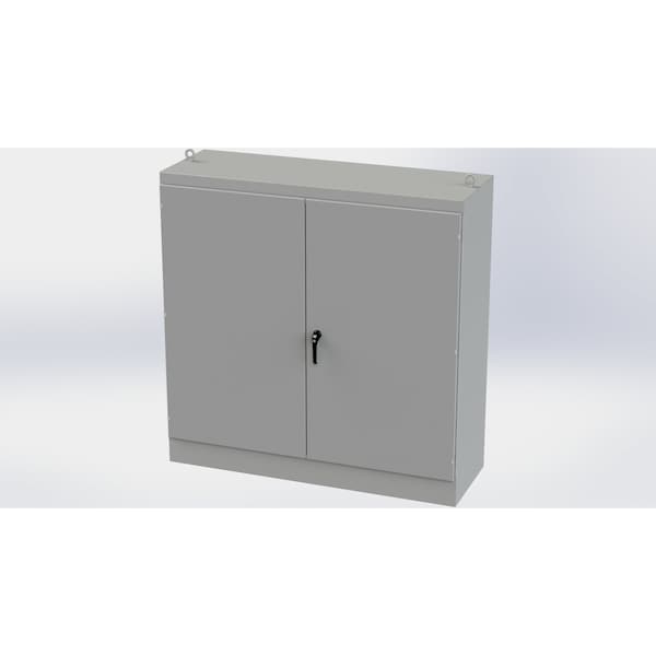 Saginaw Control & Engineering Carbon Steel Electrical Enclosures, 72 in H, 24 in D, 72 in W, NEMA 3R, 12, 13, Hinged - SCE-727224FSD