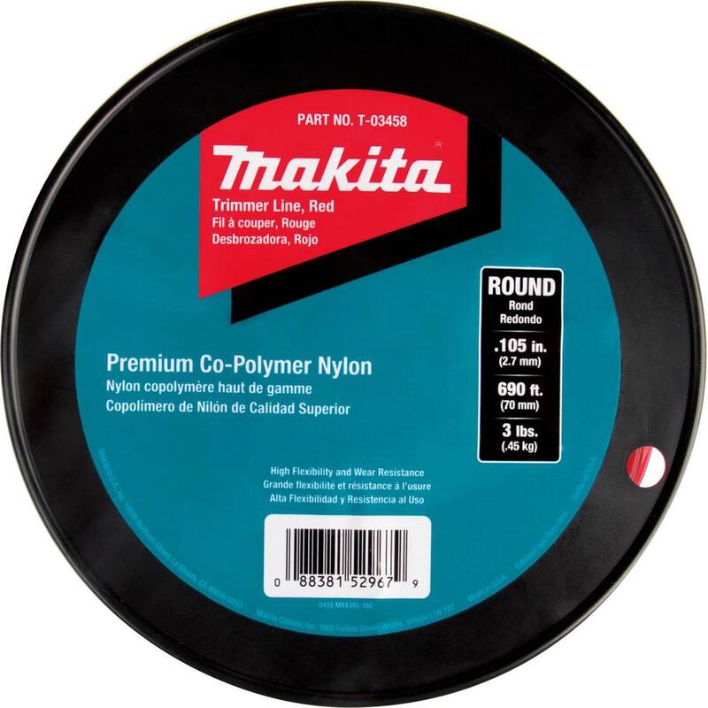 Makita 3 lbs. 0.105 x 690 Round Trimmer Line in Red - T-03458