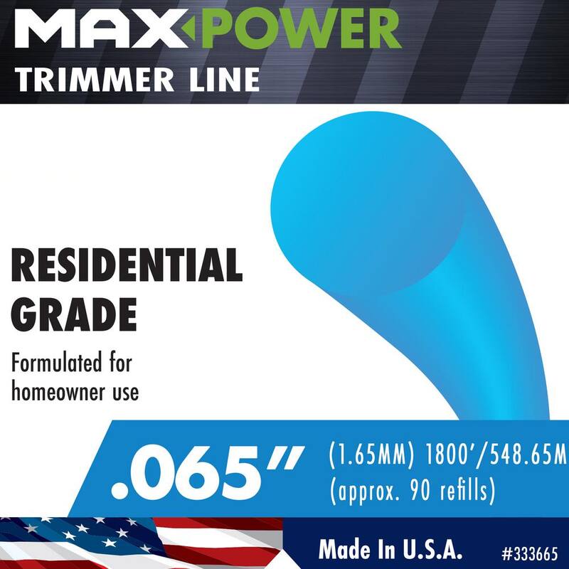 MaxPower 0.065 in. Dia 1800 ft. L Round Trimmer Line - 333665