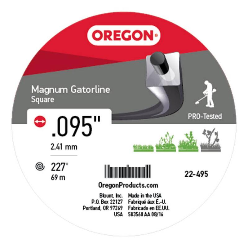 Oregon 0.095 in. Magnum Gatorline Square Trimmer Line, 227 ft. Bulk Donut, Fits Echo, Stihl, Husqvarna, Ryobi, Troy Bilt 22-495 - 22-495