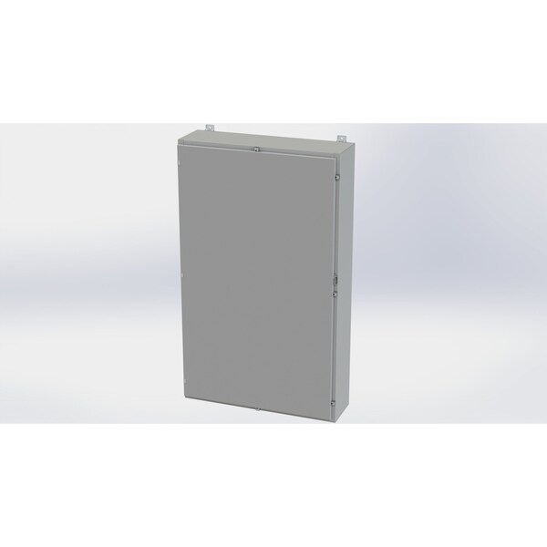 Saginaw Control & Engineering Carbon Steel Electrical Enclosures, 60 in H, 10 in D, 36 in W, NEMA 4, Hinged - SCE-60H3610LP