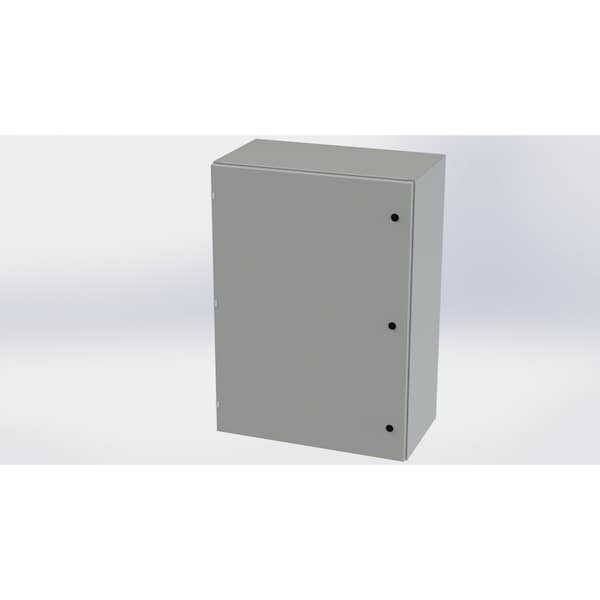 Saginaw Control & Engineering Carbon Steel Electrical Enclosures, 42 in H, 16 in D, 30 in W, NEMA 3R, 4, 12, 13, Hinged - SCE-42EL3016LP