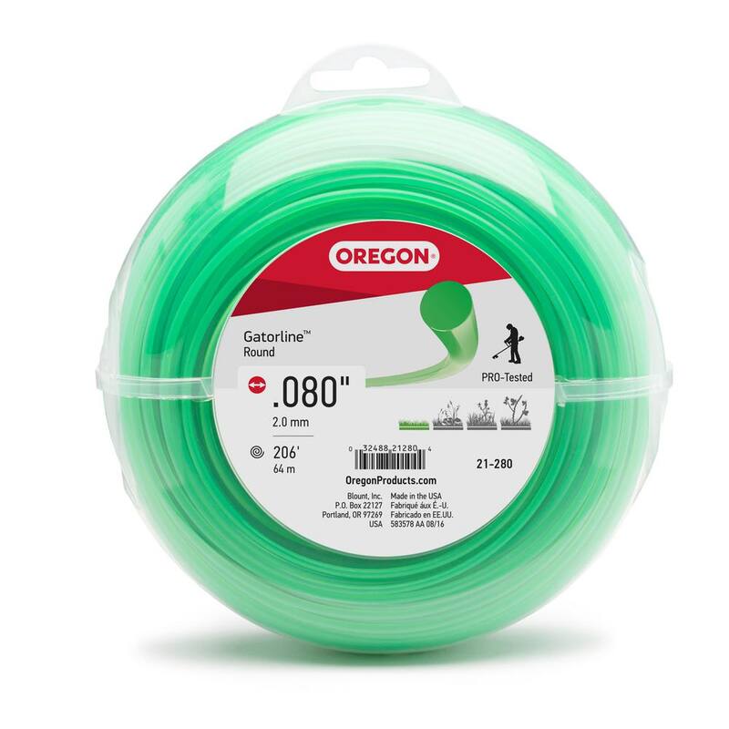 Oregon 0.080 in. Gatorline Round Trimmer Line, 1/2 lb. (208 ft.) Bulk Donut, Fits Stihl, DeWalt, Ryobi and Greenworks 21-280 - 21-280