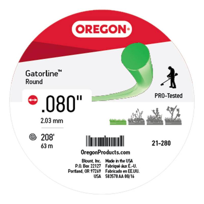 Oregon 0.080 in. Gatorline Round Trimmer Line, 1/2 lb. (208 ft.) Bulk Donut, Fits Stihl, DeWalt, Ryobi and Greenworks 21-280 - 21-280
