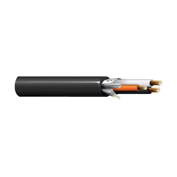 Belden 20-4P STR BC PVC O/A FOIL SHD, PVC JKT 105C 300V BLK/WHT#S, 1000FT - 1056A 01010000