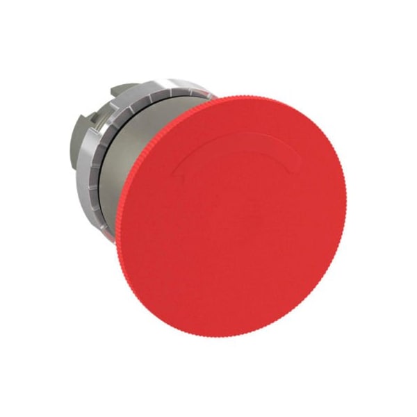 Controles Springer Co ABB Botón de seta no iluminado con biseles de metal, 22mm, color rojo, P9M-ER4RN - P9M-ER4RN