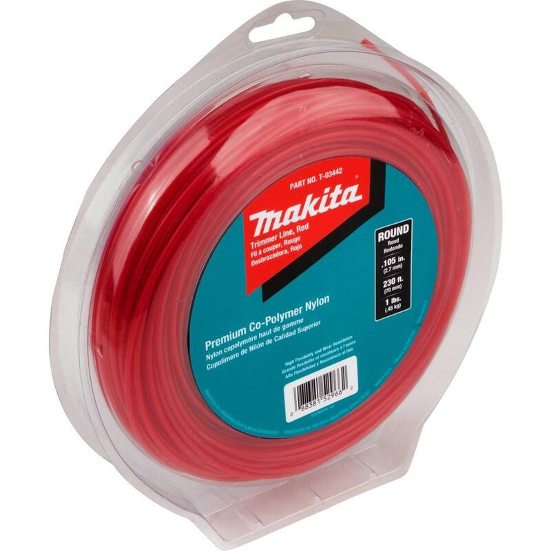 Makita 1 lbs. 0.105 in. x 230 ft. Round Trimmer Line in Red - T-03442