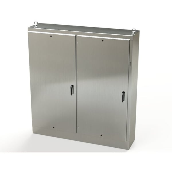 Saginaw Control & Engineering 304 Stainless Steel Electrical Enclosures, 84 in H, 18 in D, 77-3/4 in W, NEMA 3R, 4, 4X, 12, 13 - SCE-84XM7818SS