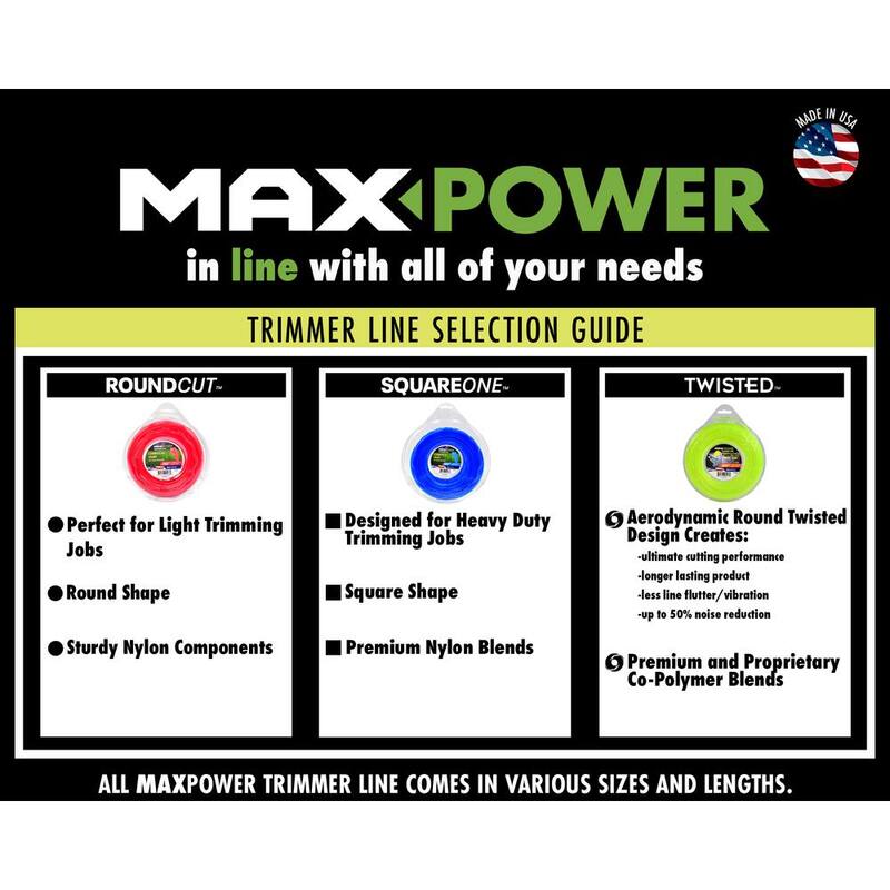 MaxPower 0.080 in. Dia 2000 ft. L Round Trimmer Line - 333880