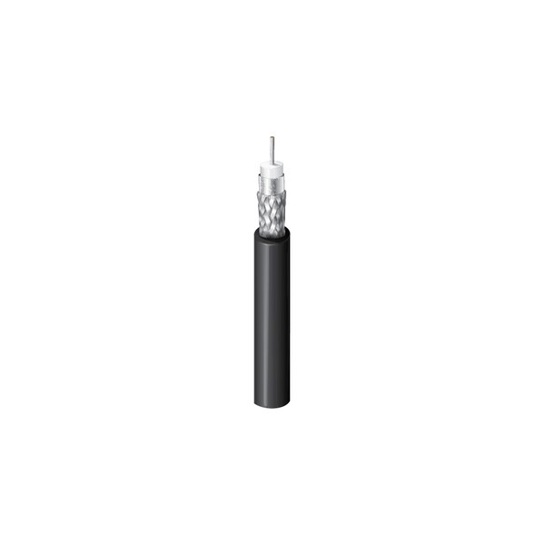 Belden RG59 23 SOL SC FHDPE DUOFOIL +, 95% TNC BRD SHD PVC JKT BLK, 1000FT - 4855R 0101000